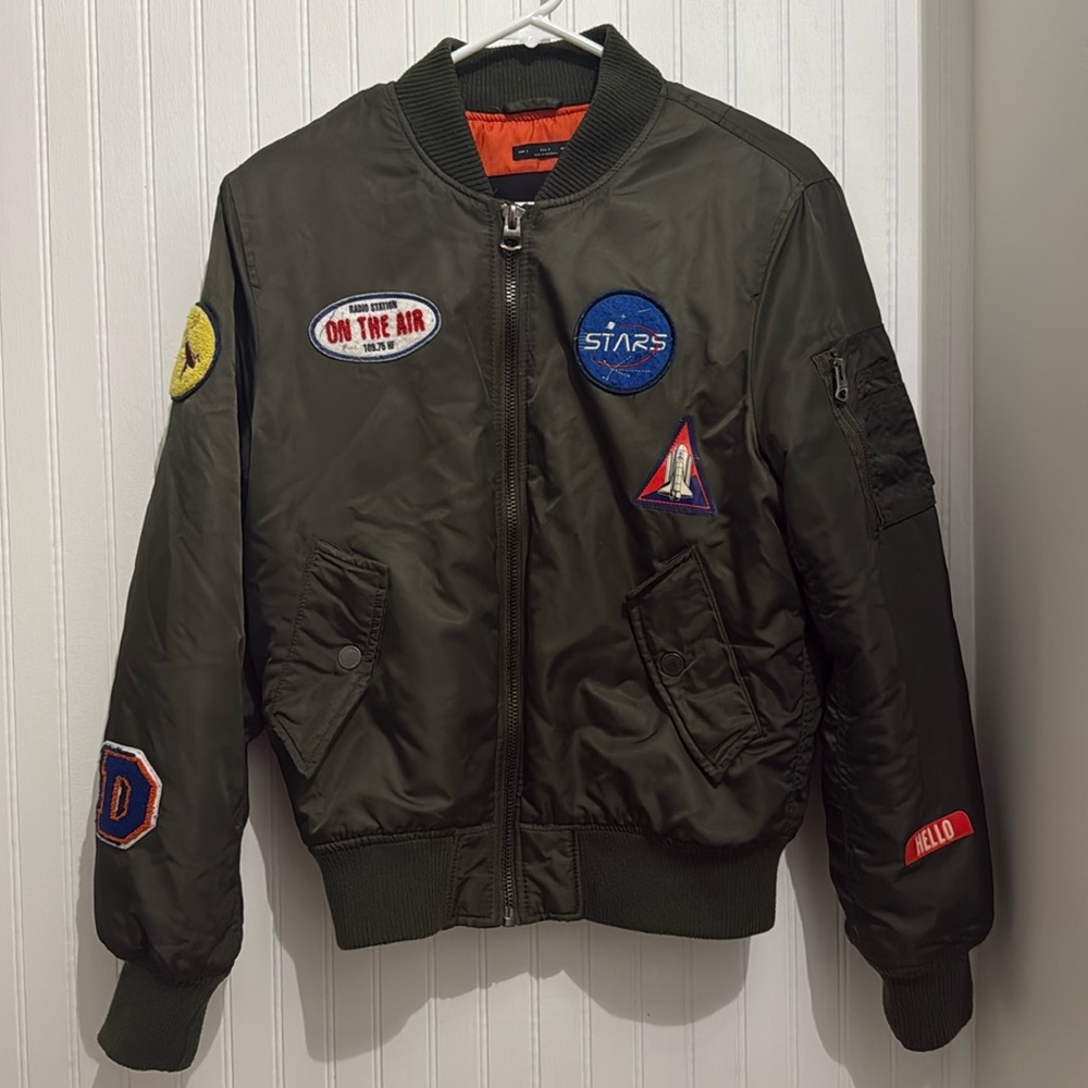 Zara Army Green Bomber